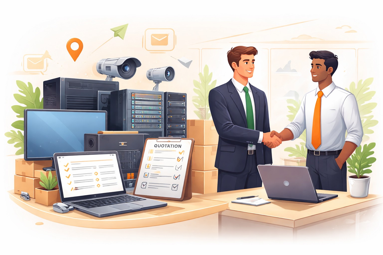 Business sourcing and IT asset process